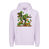 Lilac shamrockscrusher t rex and horseshoe Premium Hoodie - AdoDesignShop