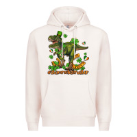 Pale Pink shamrockscrusher t rex and horseshoe Premium Hoodie - AdoDesignShop