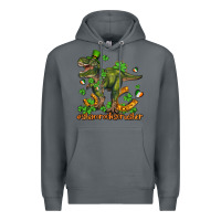 Rock shamrockscrusher t rex and horseshoe Premium Hoodie - AdoDesignShop