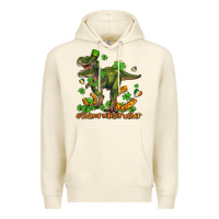 Sandshell shamrockscrusher t rex and horseshoe Premium Hoodie - AdoDesignShop