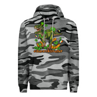 Slate Camo shamrockscrusher t rex and horseshoe Premium Hoodie - AdoDesignShop