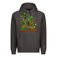 Smoke shamrockscrusher t rex and horseshoe Premium Hoodie - AdoDesignShop