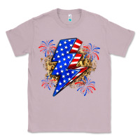 Lilac American lightning bolt Classic Tee - Zillion Design Studio