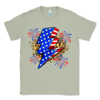 Matcha American lightning bolt Classic Tee - Zillion Design Studio