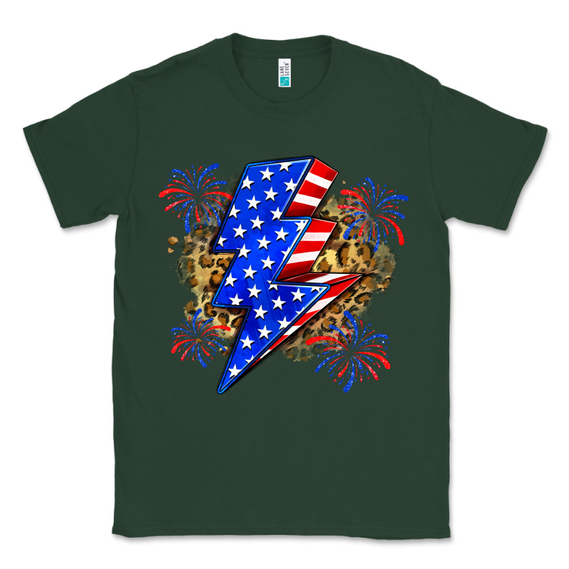 American Lightning Bolt Classic Tee by Zillion Design Studio | Teevron
