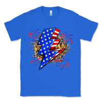 True Royal American lightning bolt Classic Tee - Zillion Design Studio