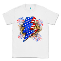 White American lightning bolt Classic Tee - Zillion Design Studio