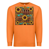 Carrot sunflower and leopard seamless pattern Premium Sweatshirt - BundleAndBundleShop