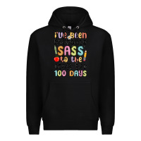 Black i ve been bringing sass to the class for 100 days Premium Hoodie - MaliasSmallBusiness