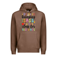 Chestnut i ve been bringing sass to the class for 100 days Premium Hoodie - MaliasSmallBusiness
