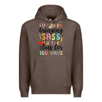 Coffee i ve been bringing sass to the class for 100 days Premium Hoodie - MaliasSmallBusiness
