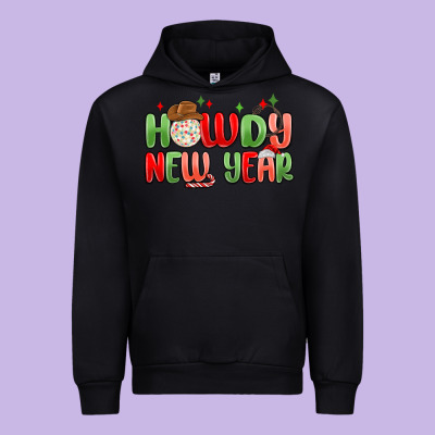 Howdy New Year Urban Hoodie Designed By Maliassmallbusiness