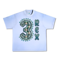 Grape Ice 3 rex green dinosaur Urban Heavy Tee - MaliasSmallBusiness