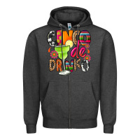 Charcoal Heather cinco de drinko Zipper Hoodie - CTS Tumbler Store
