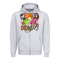 Heather Grey cinco de drinko Zipper Hoodie - CTS Tumbler Store