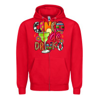 Red cinco de drinko Zipper Hoodie - CTS Tumbler Store