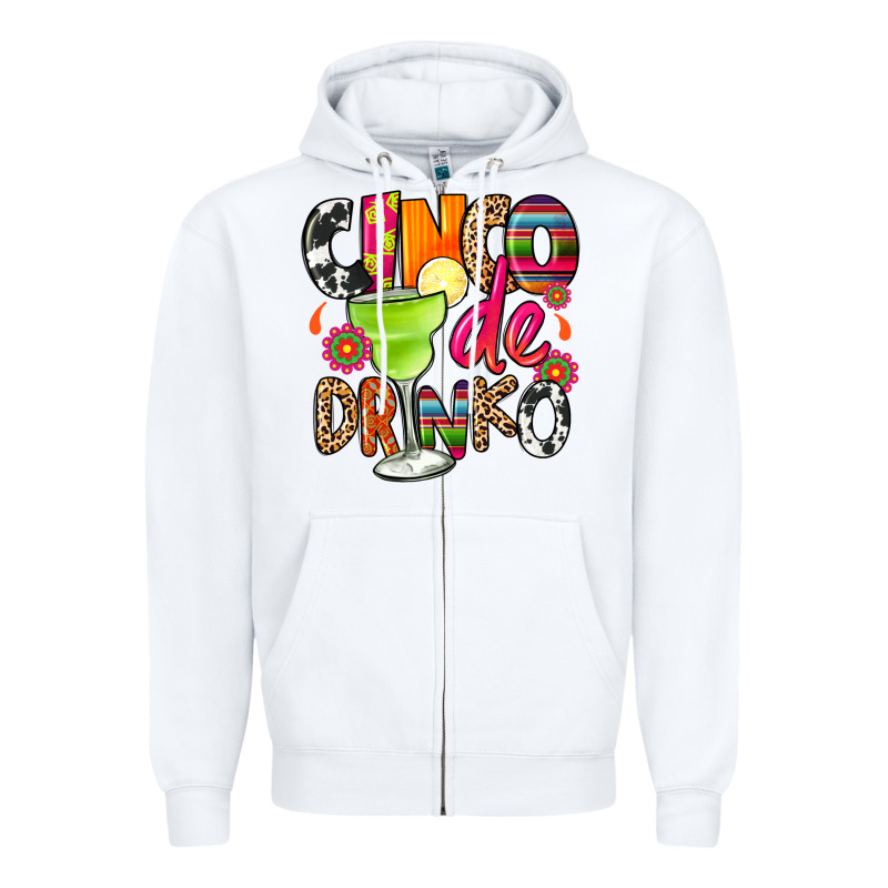 Cinco De Drinko Zipper Hoodie by CTS Tumbler Store | Teevron