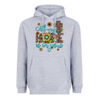 Heather Grey all my hope is in jesus Heavyweight Hoodie - JahusDesignShop