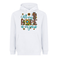 White all my hope is in jesus Heavyweight Hoodie - JahusDesignShop