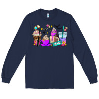 Navy lash hustler coffee cups Long Sleeve Tee - AdoDesignShop