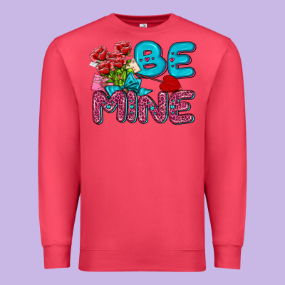 Be Mine Valentine Premium Sweatshirt Designed By Adodesignshop