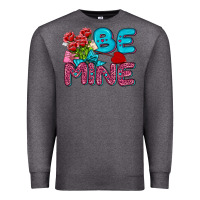 Charcoal Heather be mine valentine Premium Sweatshirt - AdoDesignShop