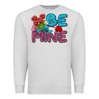Dove Grey be mine valentine Premium Sweatshirt - AdoDesignShop