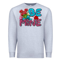 Heather Grey be mine valentine Premium Sweatshirt - AdoDesignShop