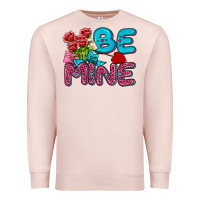 Pale Pink be mine valentine Premium Sweatshirt - AdoDesignShop