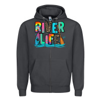 Smoke river life kayaking Zipper Hoodie - Zillion Design Studio