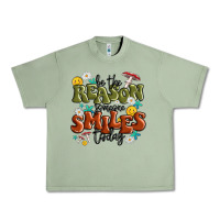 Oil Green be the reason someone smiles today Urban Heavy Tee - MaliasSmallBusiness