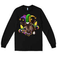 Black mardi gras baby cow Long Sleeve Tee - RanaPortraitStore