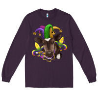 Plum mardi gras baby cow Long Sleeve Tee - RanaPortraitStore