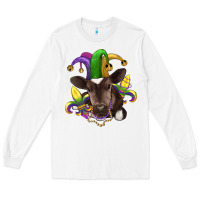 White mardi gras baby cow Long Sleeve Tee - RanaPortraitStore