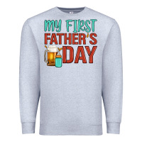 Heather Grey my first father's day Premium Sweatshirt - Artiststas