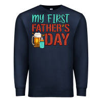 Navy my first father's day Premium Sweatshirt - Artiststas