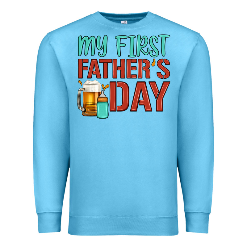 My First Father's Day Premium Sweatshirt by Artiststas | Teevron