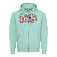 Seafoam rock hand coffee cups Zipper Hoodie - Zillion Design Studio