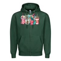 Sports Green rock hand coffee cups Zipper Hoodie - Zillion Design Studio
