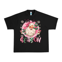 Black pink santa 'tis the season Urban Heavy Tee - MaliasSmallBusiness