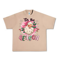Burro pink santa 'tis the season Urban Heavy Tee - MaliasSmallBusiness