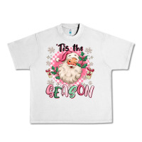 Lunar Rock pink santa 'tis the season Urban Heavy Tee - MaliasSmallBusiness