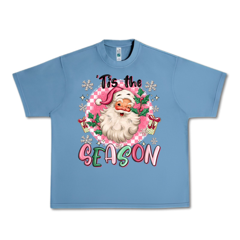 Pink Santa 'tis The Season Urban Heavy Tee by MaliasSmallBusiness | Teevron