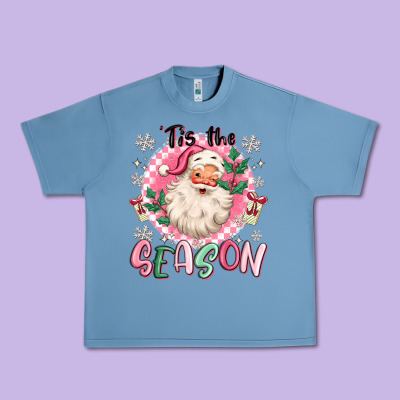Urban Heavy Tee pink santa 'tis the season