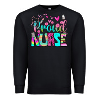 Black proud nurse Premium Sweatshirt - BundleAndBundleShop