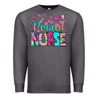 Charcoal Heather proud nurse Premium Sweatshirt - BundleAndBundleShop