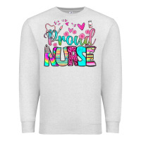 Oatmeal Heather proud nurse Premium Sweatshirt - BundleAndBundleShop