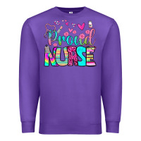 Purple proud nurse Premium Sweatshirt - BundleAndBundleShop