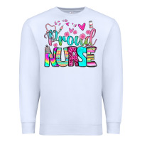 White proud nurse Premium Sweatshirt - BundleAndBundleShop