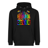 Black the fuuture is queer Heavyweight Hoodie - AdoDesignShop